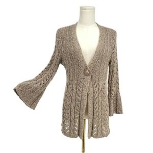 Vintage Elena Solano Bell Sleeve Cardigan S Dark Academia Whimsigoth Heritage